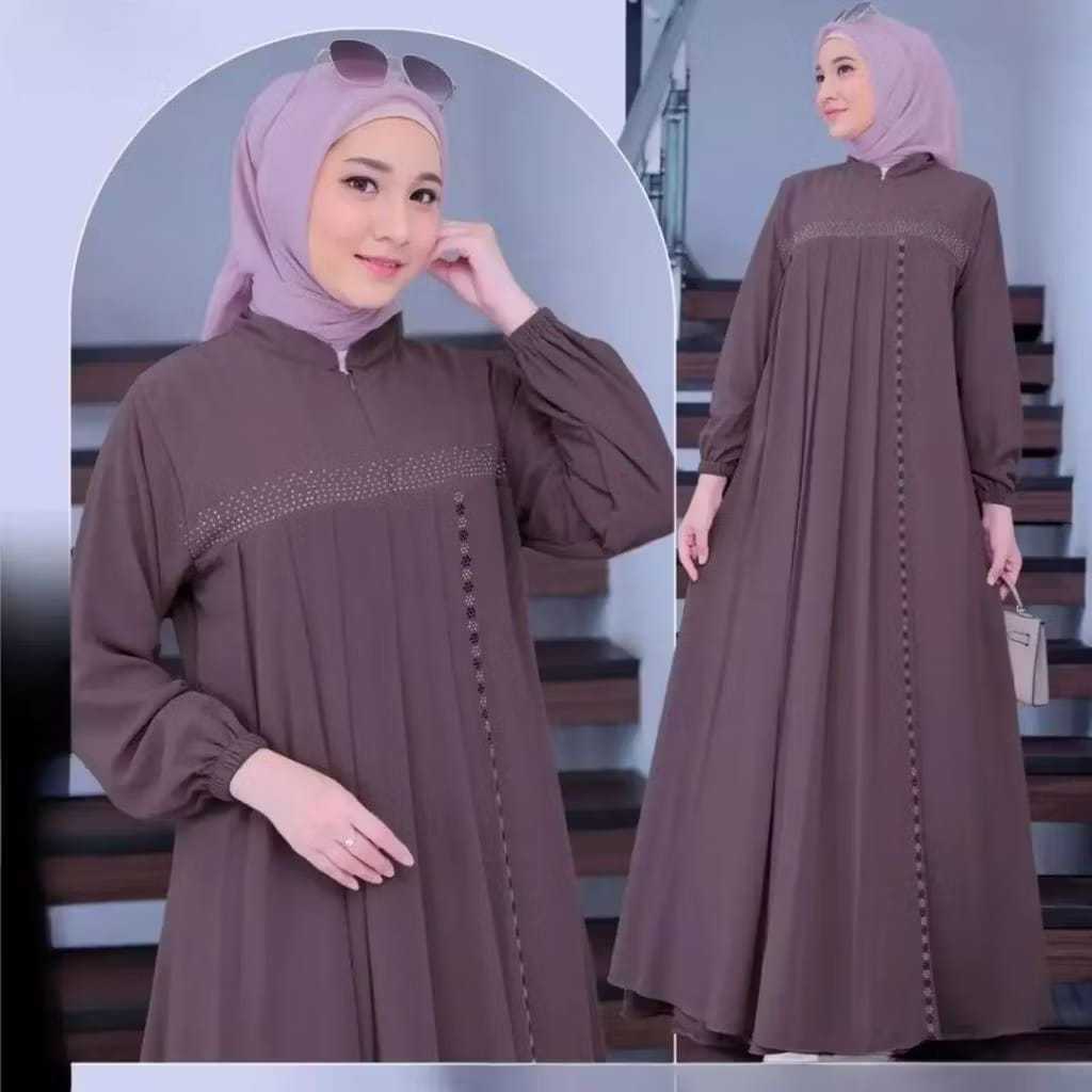 Anggun DRESS GAMIS CRINKLE SOFAROSKI MUSLIM SEQUENCE