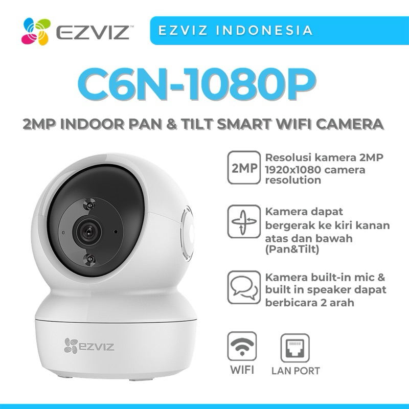 EZVIZ C6N 2MP กล้องวงจรปิดไร้สาย ระบบ IP WIFI