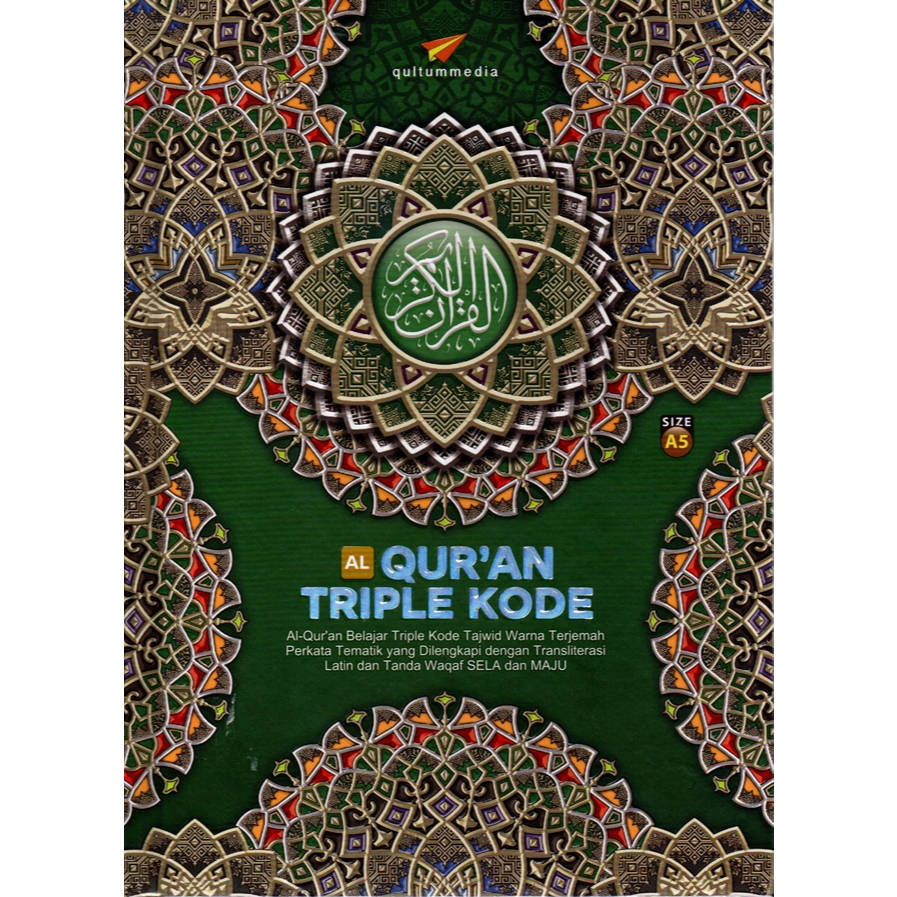 Gramedia Dumai - AL QURAN TRIPLE CODE TAJWID COLOR TRANSLATION WORD A5 HC