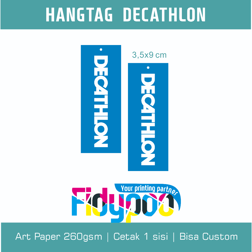 Decathlon Hangtag // ป้าย Decathlon // แบรนด์ Hangtag // ป้ายเสื้อผ้า
