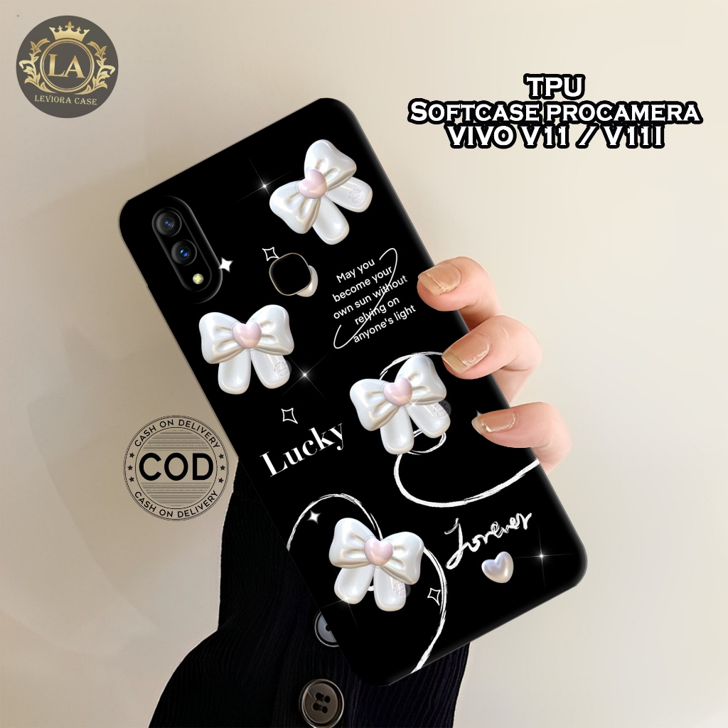 เคส VIVO V11 / V11i ใหม่ล่าสุด - เคส Leviora - เคสแฟชั่นสีดํา - เคส VIVO V11 / V11i Softcase - เคสกล