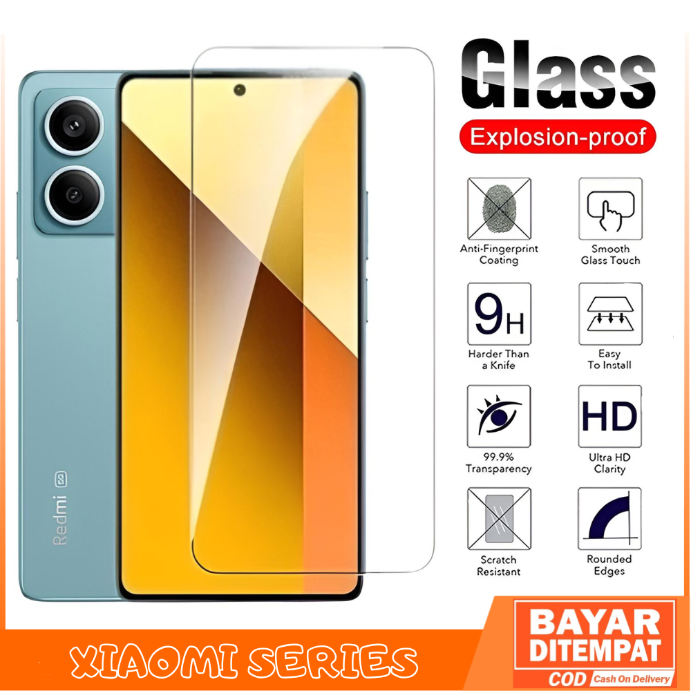 กระจกนิรภัย Bening Redmi A1 A2 A3 7 8 8A 8A Pro 9 9T 10 5G Note 10 5G Poco C65 F3 F4 M6 Pro 4G X3 Pr