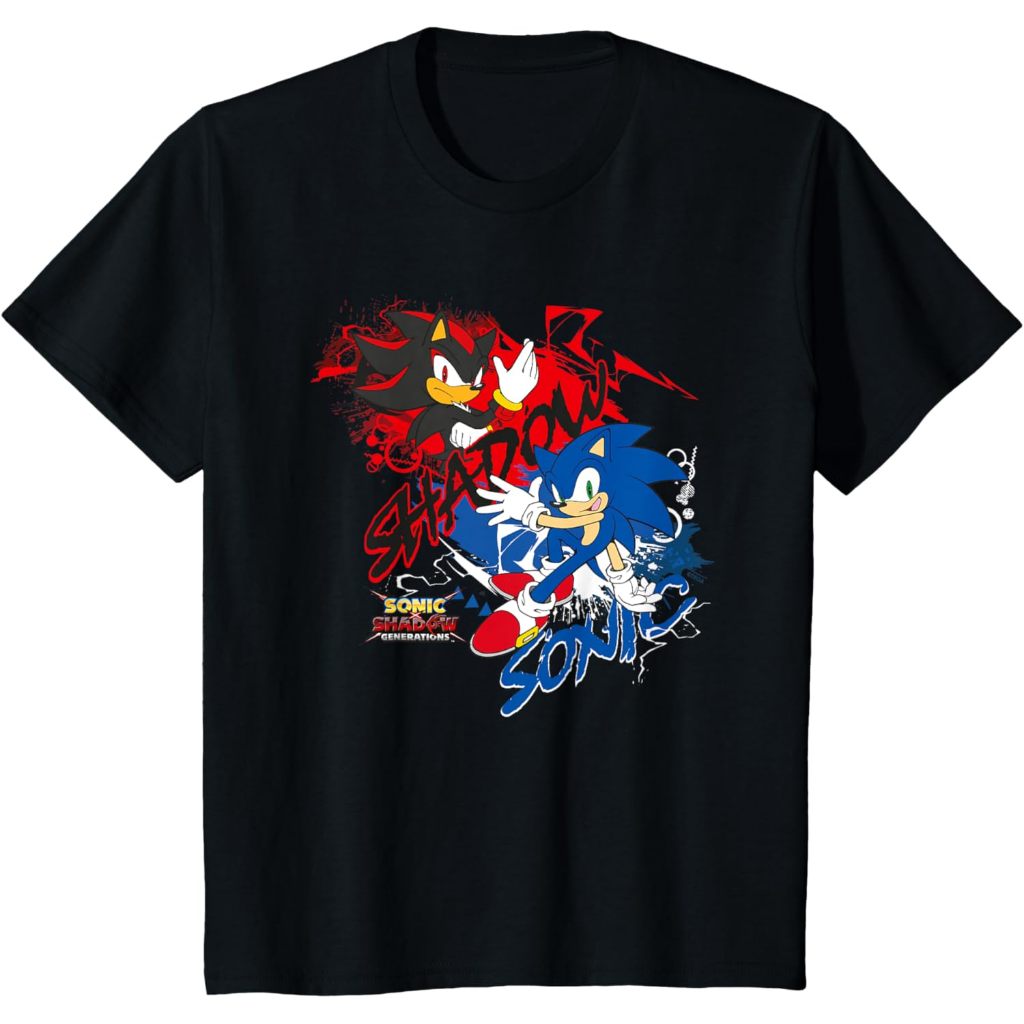 เสื้อยืด Sonic the Hedgehog Sonic X Shadow Generations Shadow & Sonic