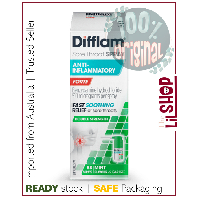 Difflam Sore Throat Spray Forte - ของแท้ 100% จาก AUSTRALIA