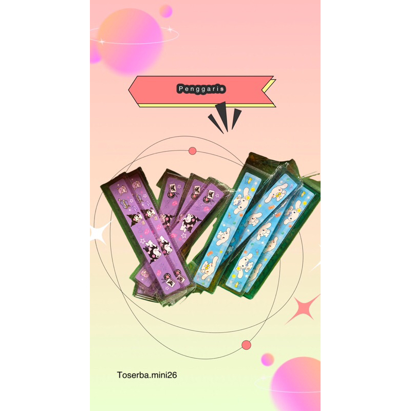 SANRIO PREMIUM RULER 15CM LENGTH MELODI KORUMI POM PURINA UNIQUE CUTE