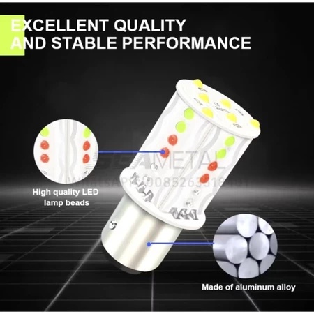 โคมไฟหยุดวิ่ง RGB 30 นํา โคมไฟหยุดเบรคหลังสําหรับรถมอเตอร์ไซด์ทุกชนิด