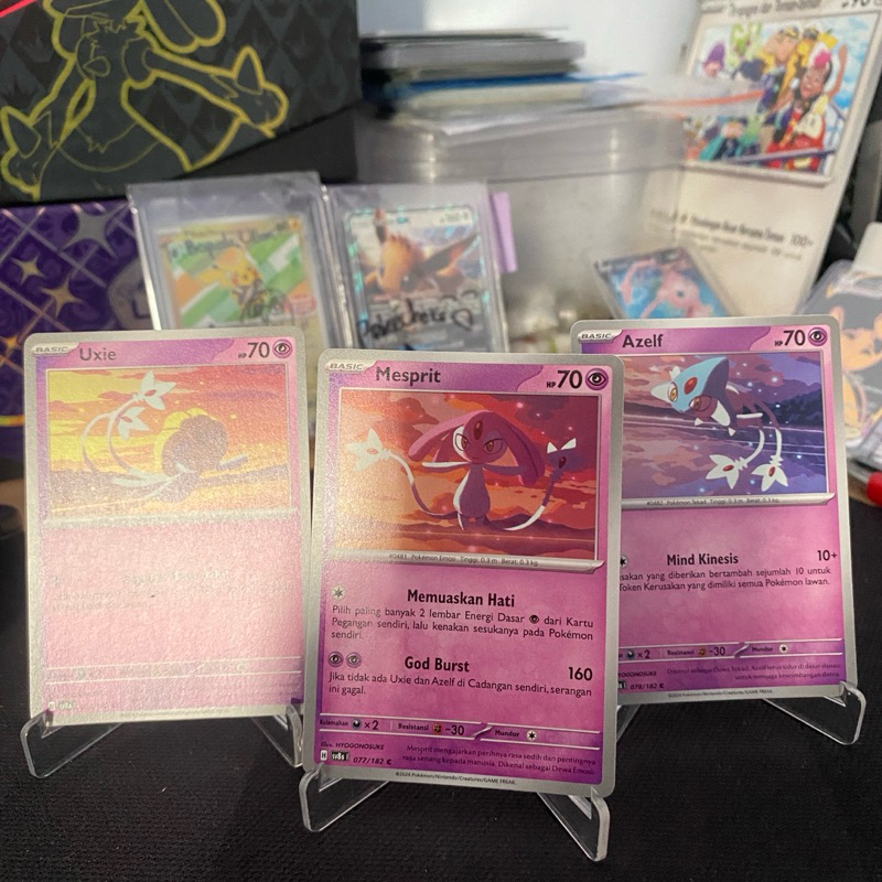 Uxie • Mesprit • Azelf Kilat TCG โปเกมอน อินโดนีเซีย