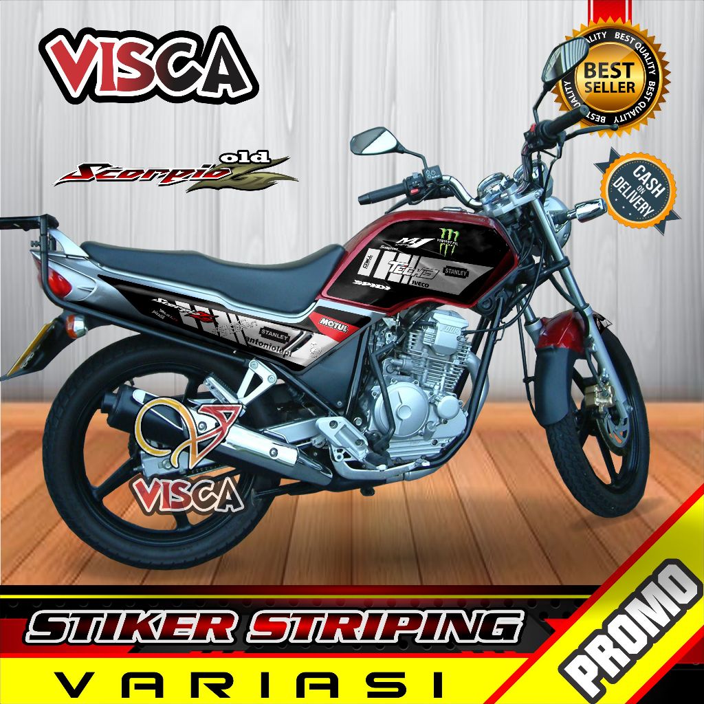 Scorpio Z Old 2008 Striping สติกเกอร์ TECH3 Variation
