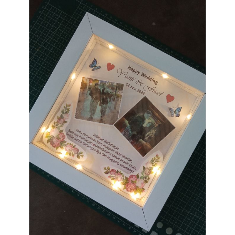 Aesthetic Anniversary Wedding Gift Frame ของขวัญภาพที่กําหนดเอง