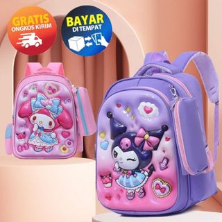 GOKIDO - BK232 TAS SEKOLAH KUROMI TAS RANSEL ANAK KARAKTER TAS SEKOLAH ANAK TAS ANAK TK TAS RANSEL SEKOLAH