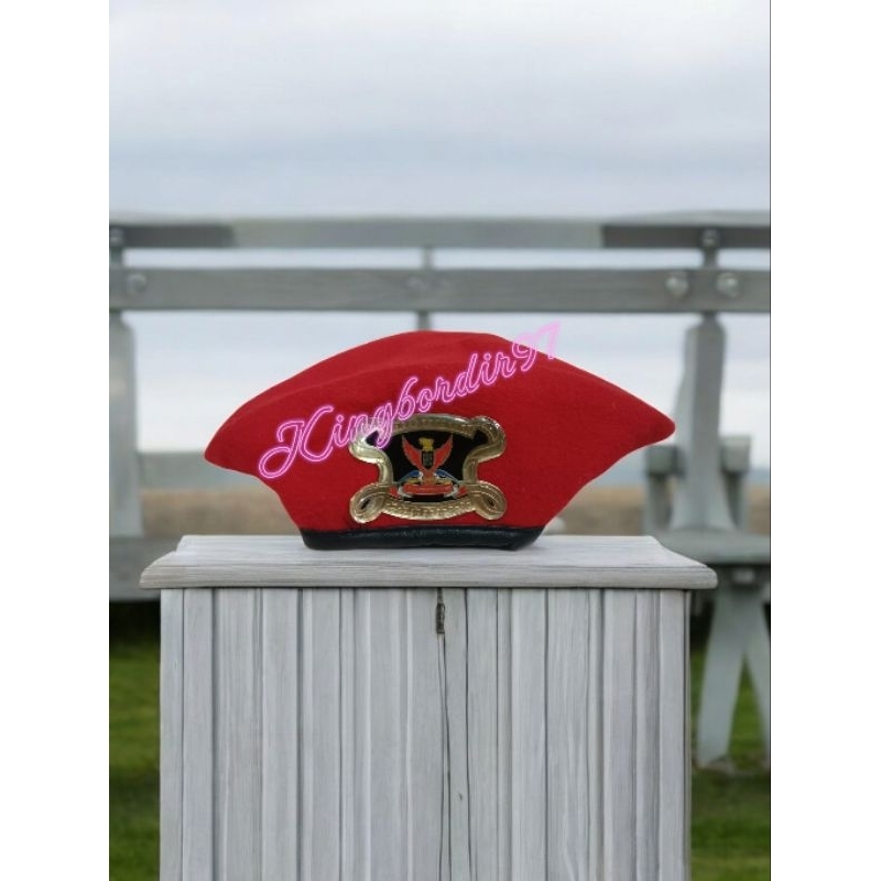 Grib jaya Beret / Grib Jaya Organization Beret plus Grib Jaya pin สัญลักษณ์