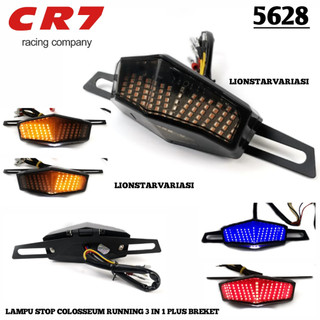 Lampu Stoplamp Plus Breket 3 IN 1 Colosseum LED KLX CRF Ninja Model 3 in 1 Running Otomatis CR7 5628