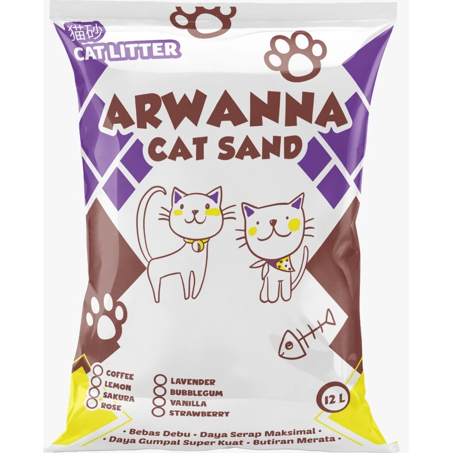 ทรายละลายกลิ่น -ARARAWANA CATLITTER - AVAILABLE IN 12 LITERS/6 LITERS