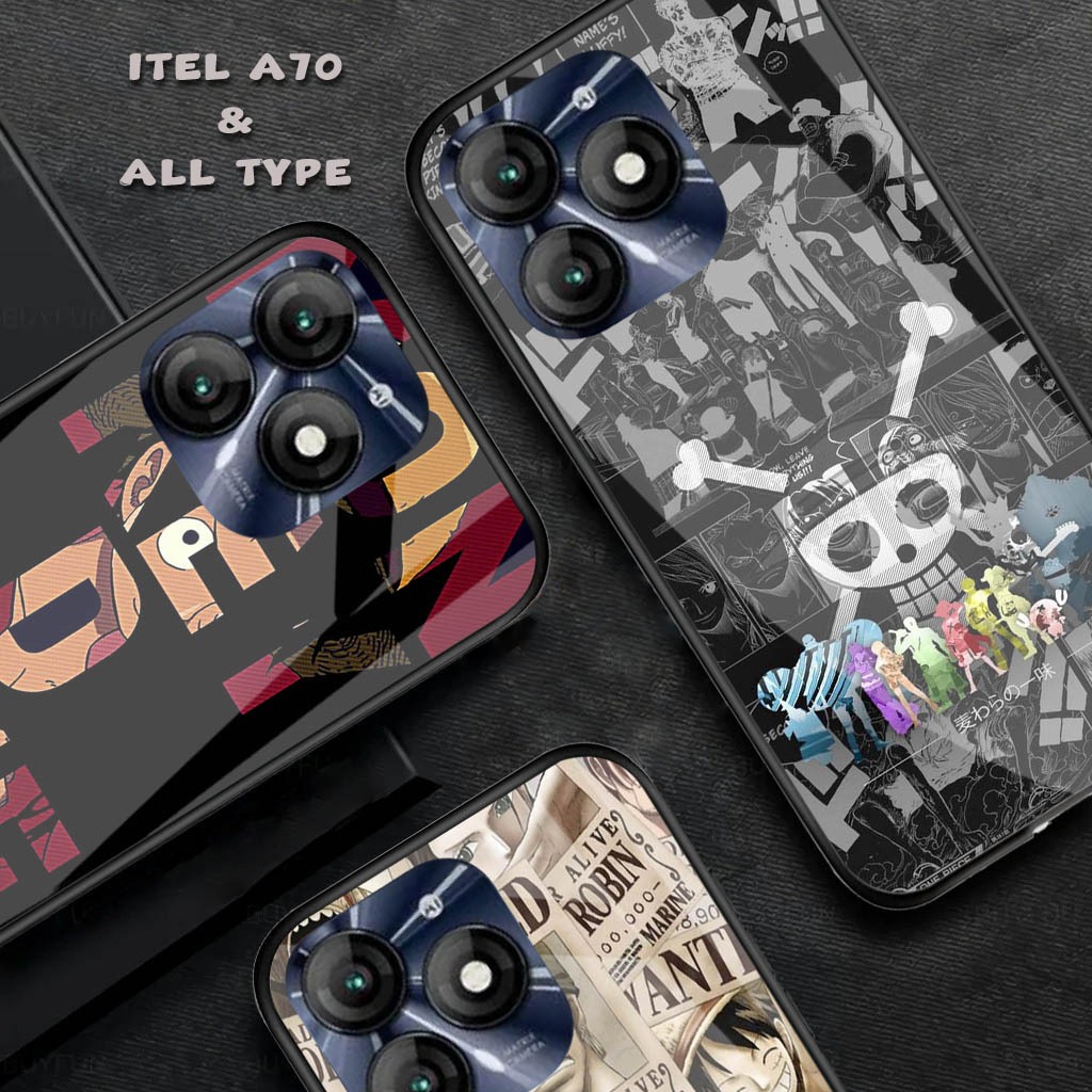 ล่าสุด Itel A70 Glossy Glass Softcase ซิลิโคนสําหรับ - Itel A70 - ล่าสุด Itel A70 เคสโทรศัพท์ - A70 