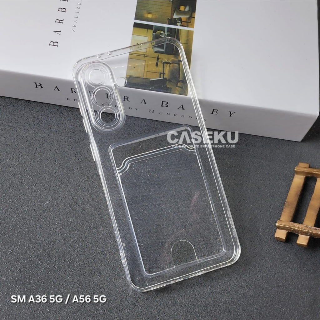 Samsung A26 Samsung A36 5G Samsung A56 5G Card Case Clear / Clear Card Slot Case Samsung A26 Samsung