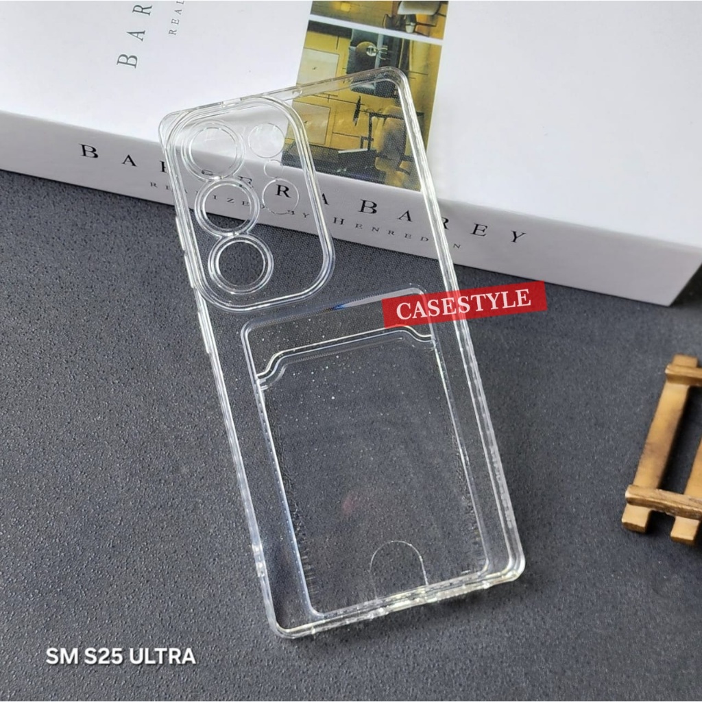 Samsung S25 Samsung S25 Plus Samsung S25 Ultra Case - Clear Card Case Card Slot Clear Case Samsung S