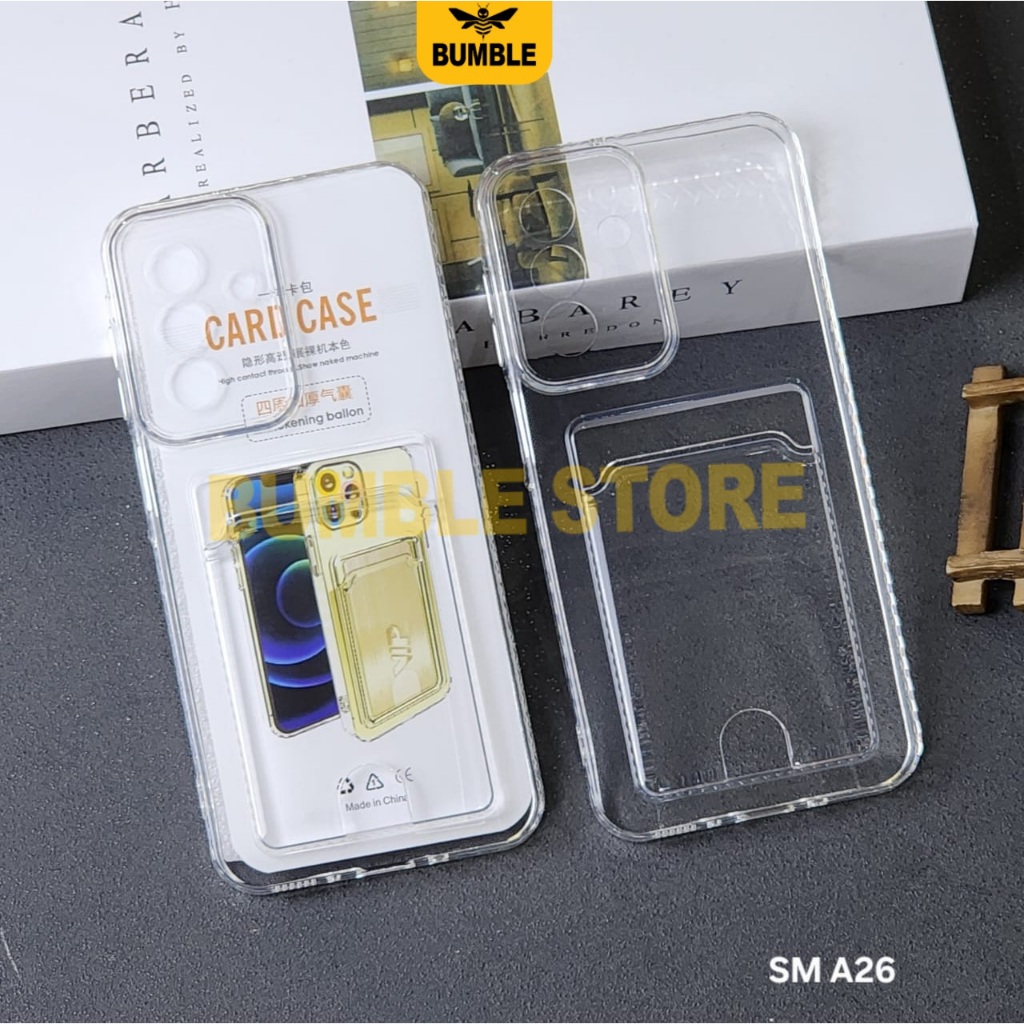 Bumble - Samsung A26 Samsung A36 5G Samsung A56 5G Softcase Clear Card Case Bening Card Slot Case Sa