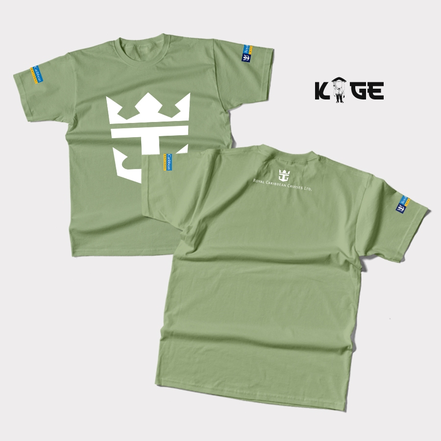 ROYAL CARIBBEAN เสื้อยืดผู้ชาย Bigstance Cruise Ship เสื้อยืด KAGE T-SHIRT