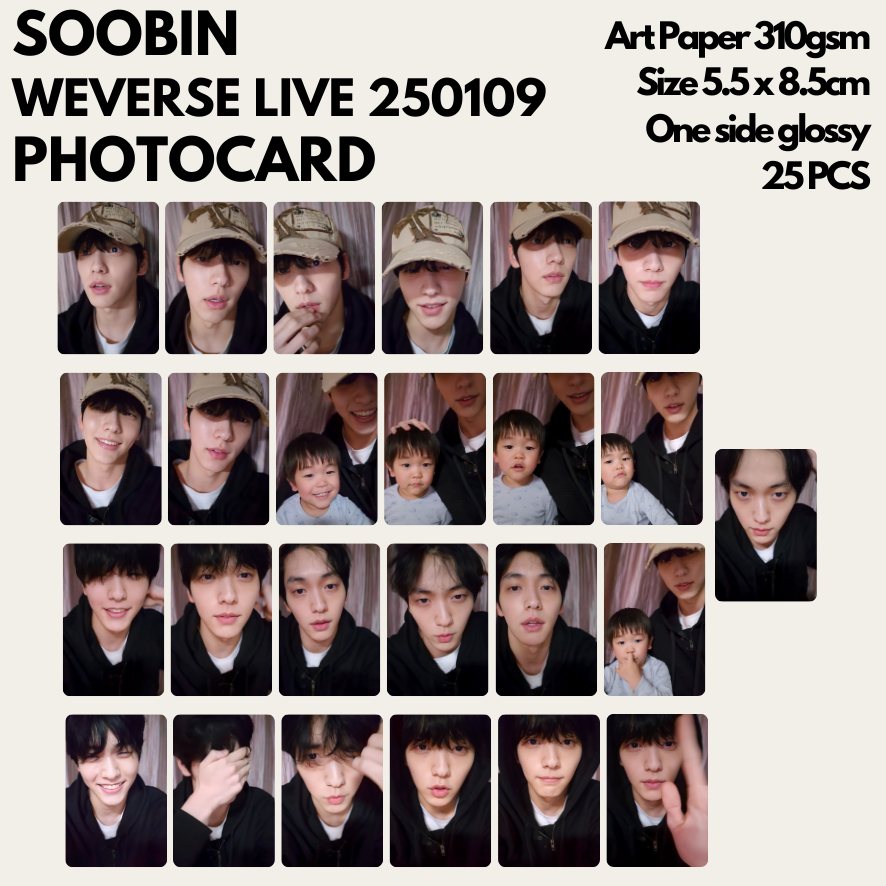[KUKIRA] Soobin Weverse Live Photocard 250109