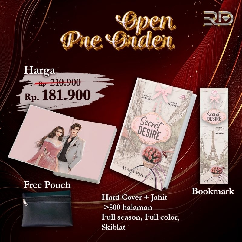 Secret Desire Novel โดย Alana Nourah (สั่งซื้อล่วงหน้า)