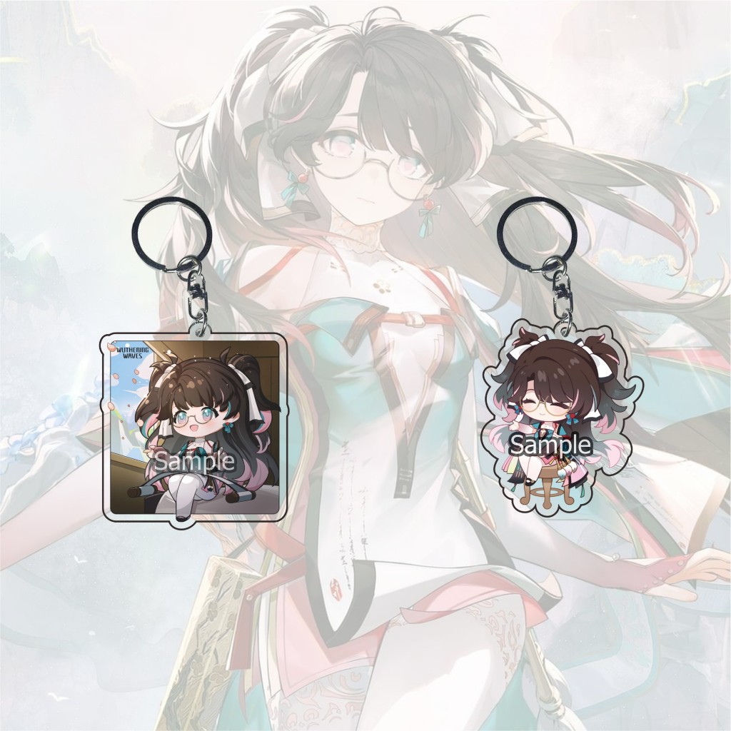 GANTUNGAN Wuthering Waves Zhezhi พวงกุญแจทั้งหมด - พวงกุญแจ - พวงกุญแจ - ของที่ระลึก - อะนิเมะ