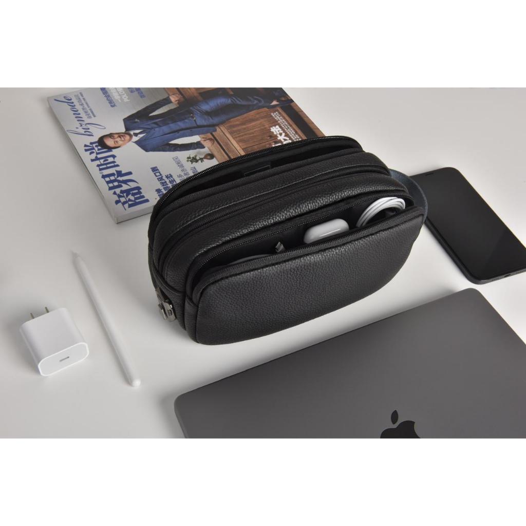 กระเป๋าคลัทช์ Salem กระเป๋า Salem Lux Salem Anti-theft Travel 3 ชั้น Gadget Organizer