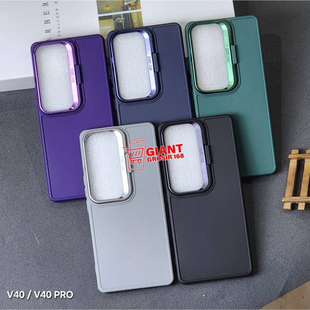 Vivo V40 Vivo V40 Pro Softcase Macaron Stand Ring เคสกล้อง Vivo V40 Vivo V40 Pro