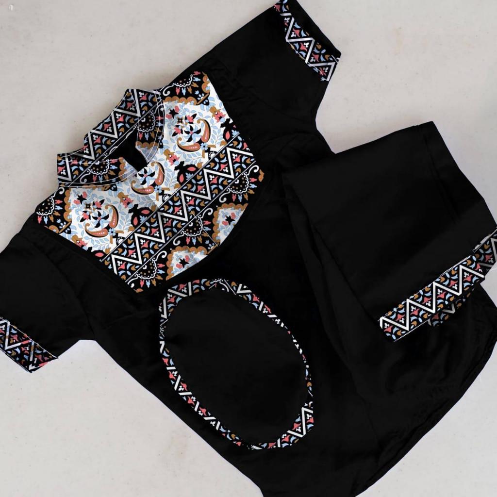Katun ครุฑ BATIK KOKO SET/BOYS MUSLIM CLOTHES COTTON MATERIAL สําหรับ AGES 1-10 ปี