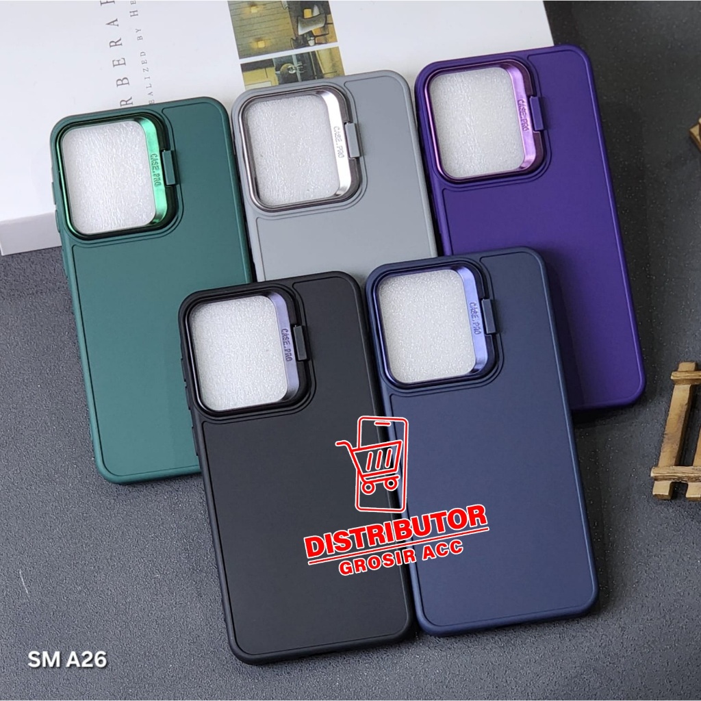 SAMSUNG A26 CASE MACAROON STAND เคสกล้อง KICKSTAND CAMERA SAMSUNG A26