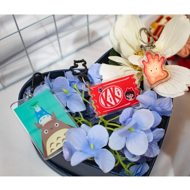 GANTUNGAN Phonestrap พวงกุญแจ Fanmerch Ghibli พวงกุญแจเสน่ห์