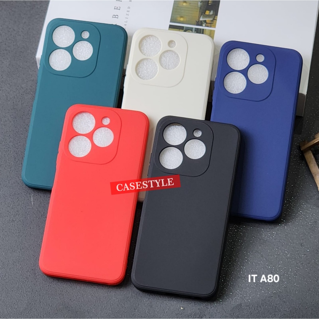 Case Itel A80 Itel A50 Softcase Candy Macaron Square Plain Case Itel A80 Itel A50 - Casestyle
