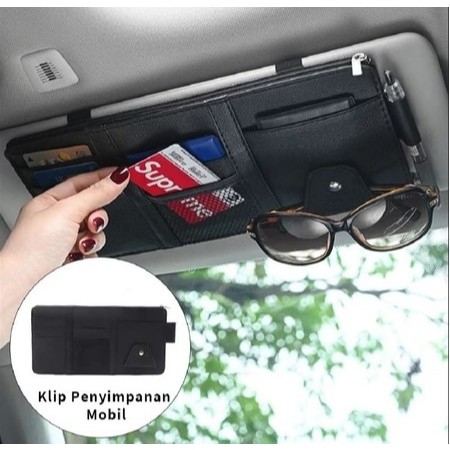 Sun Visor Card Holder Sunvisor Car Organizer Ticket / Ticket Card Holder แว่นตา Sun Visor - MITRAMAK