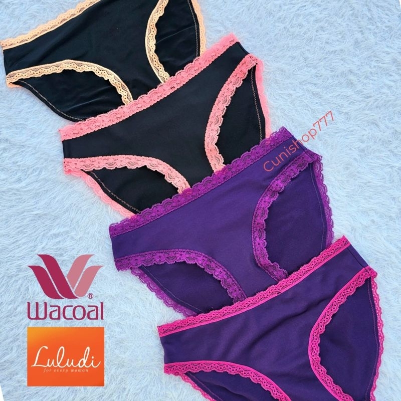 LULUDI by WACOAL PANTY MINI SUPER SOFT LACE SEXY LP 60106 ชุดชั้นในผู้หญิง CD LP60106