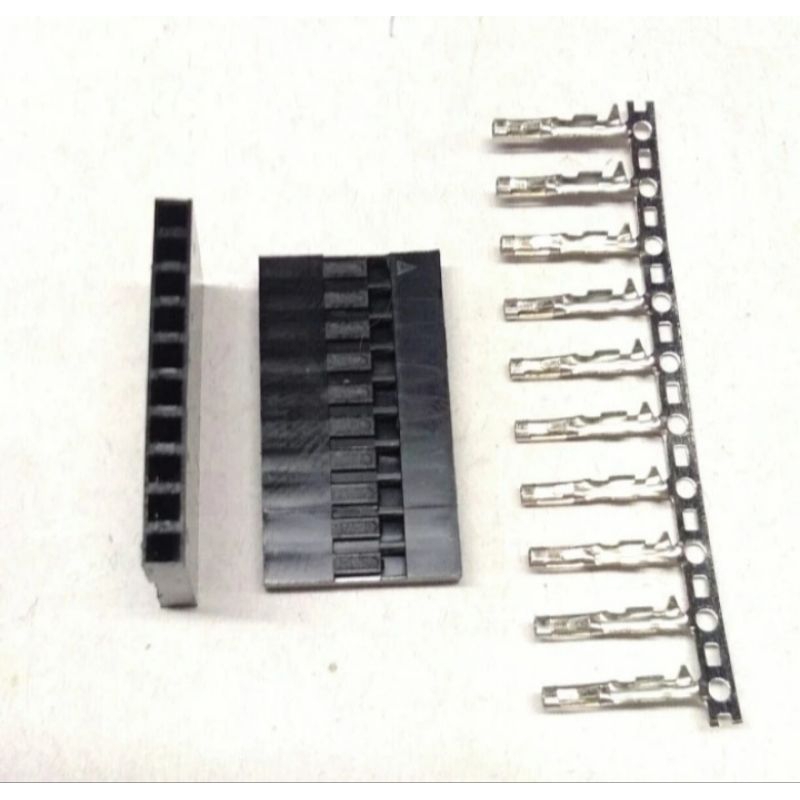 10pin Connector Black Housing Female 10 pin Dupont Connector 10pin + Skun