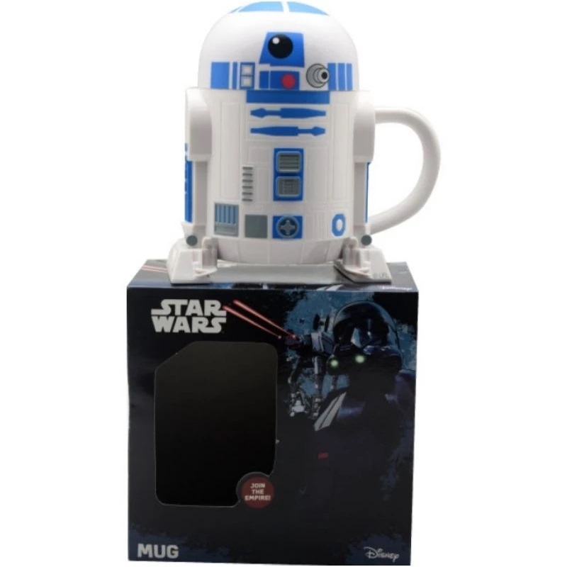 แก้วกาแฟ Star Wars R2D2 พร้อมฝาปิด 320ML ถ้วยกาแฟ Star Wars RD2D 320ml