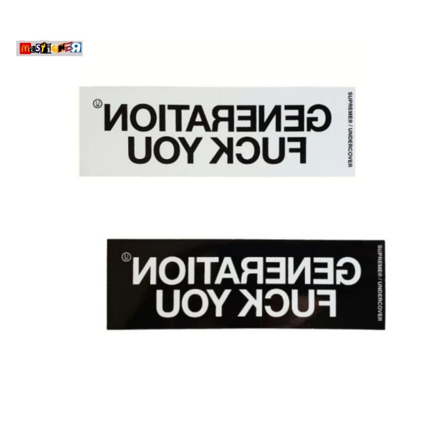 สติ๊กเกอร์ Supreme x Undercover Generation Fuck You