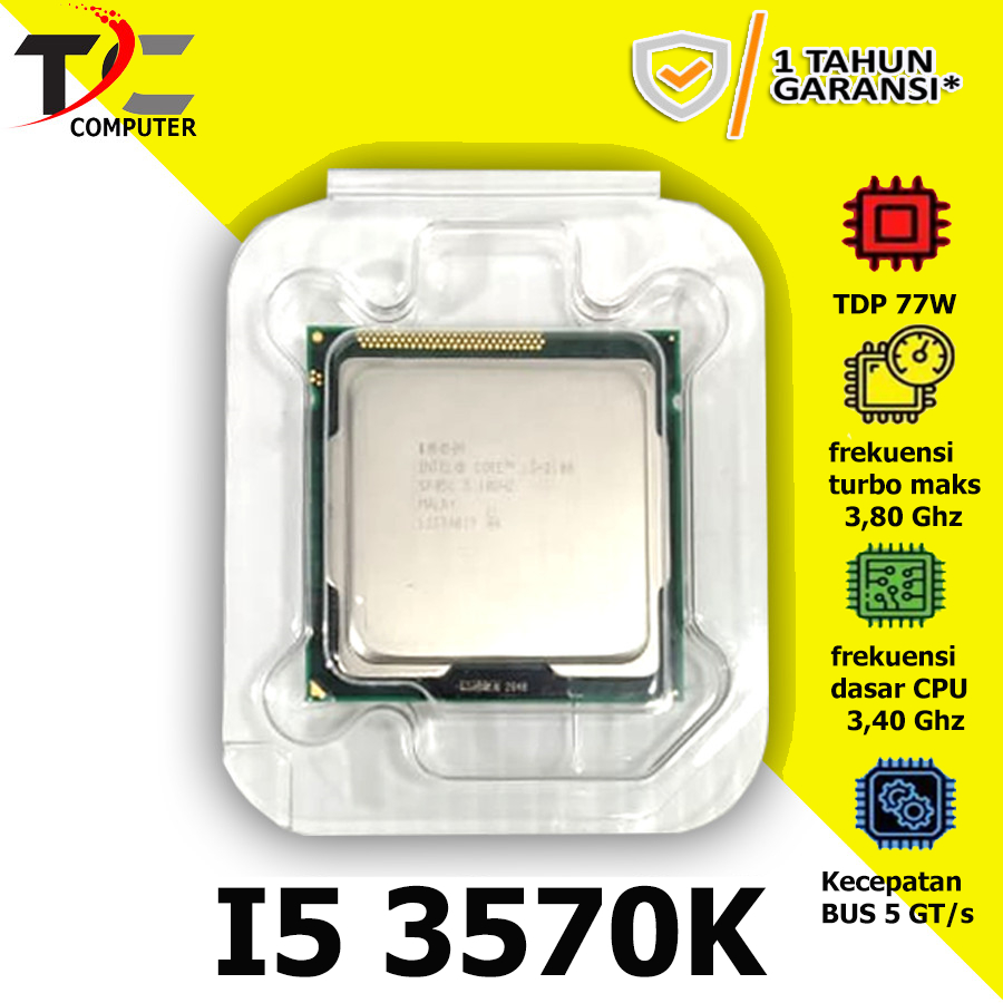 Intel Core I5 3570K 3.040 โปรเซสเซอร์ Ghz ซ็อกเก็ต 1155