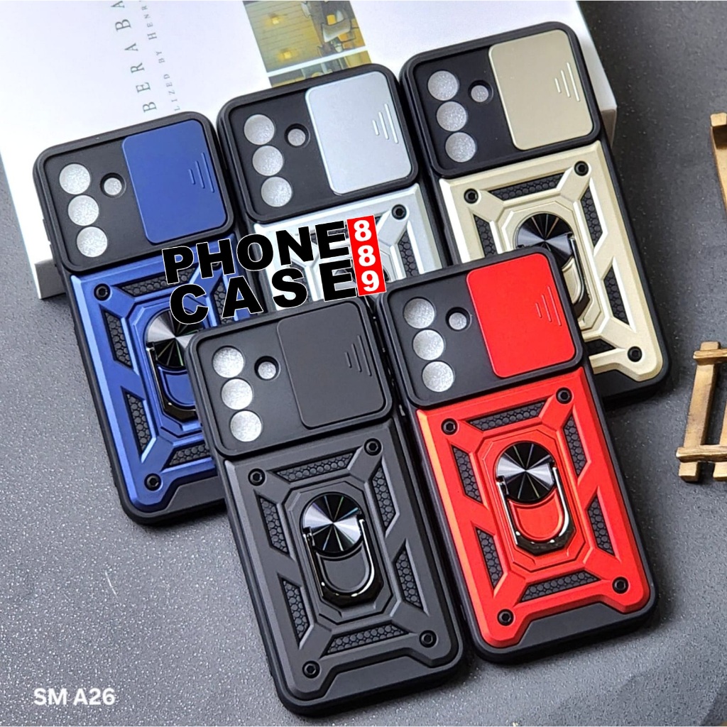 SAMSUNG A26 CASE ROBOT CASE TRANSFORMER SLIDE RING CASE SAMSUNG A26