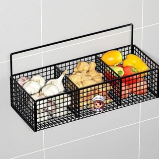 Rak Gantung Tempel Dinding Keramik Kamar Mandi dapur sekat 2 dan 3