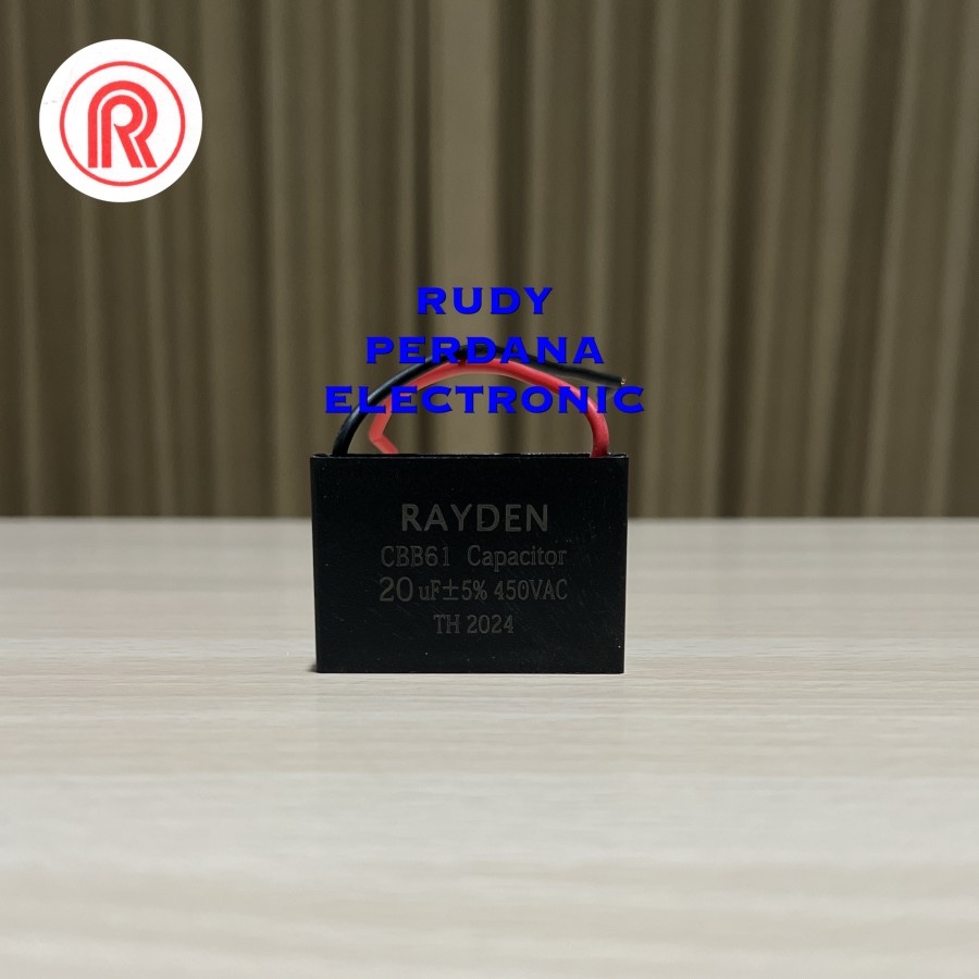 ปั๊มน้ํา FAN BOX CAPACITOR 20UF 450V 20 UF 450 VOLT CBB61 RAYDEN