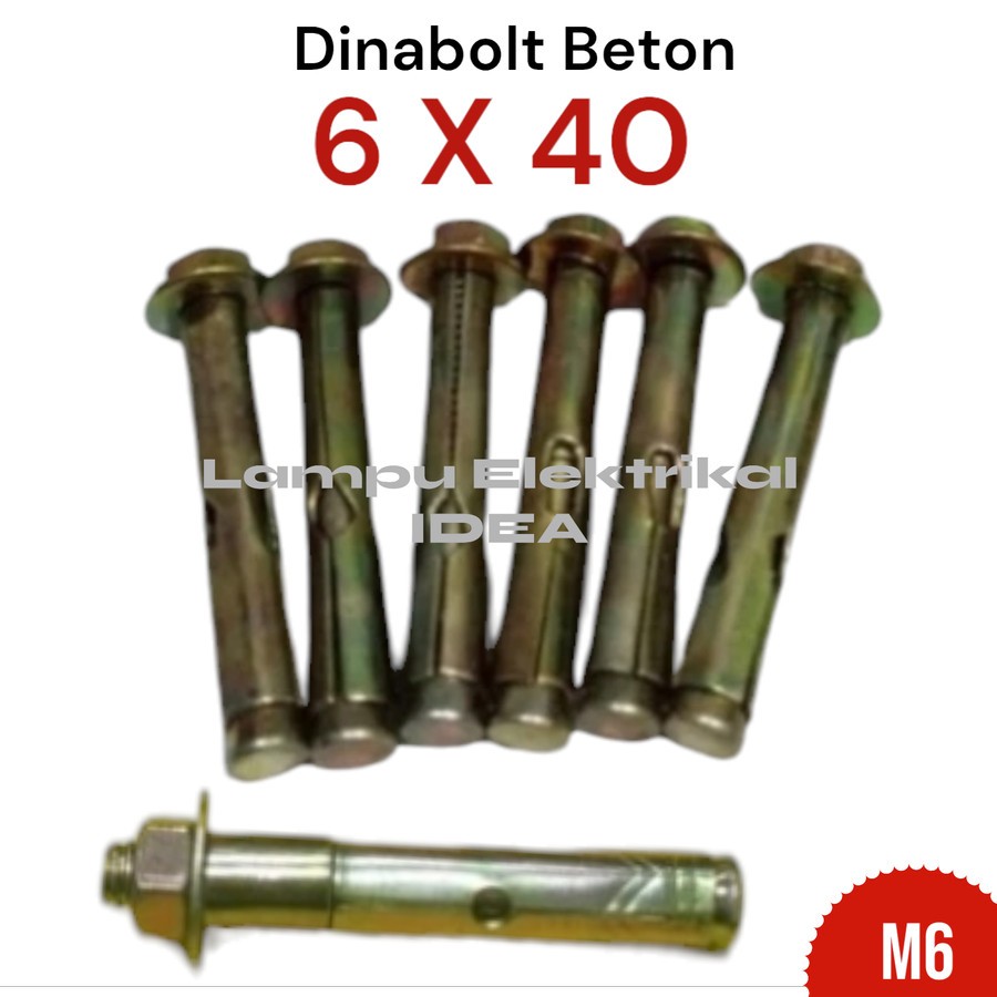 DINABBOLT 6 X 40 / DYNABOLT / DINABBOLT M6X40 ชุดขายึด/ชิ้น