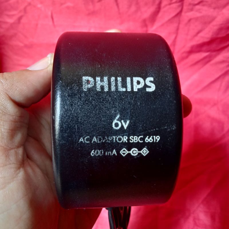 อะแดปเตอร์แปลงไฟ Philips 6v สําหรับเครื่องเล่นซีดี Discman แบบพกพา