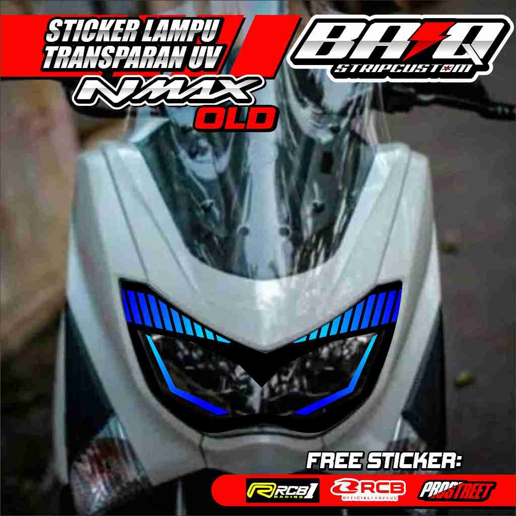 02 OLD NMAX FRONT EYEBROW LIGHT STICKER - OLD NMAX FRONT EYEBROW LIGHT STICKER WITH SIMPLE LIST MOTIF