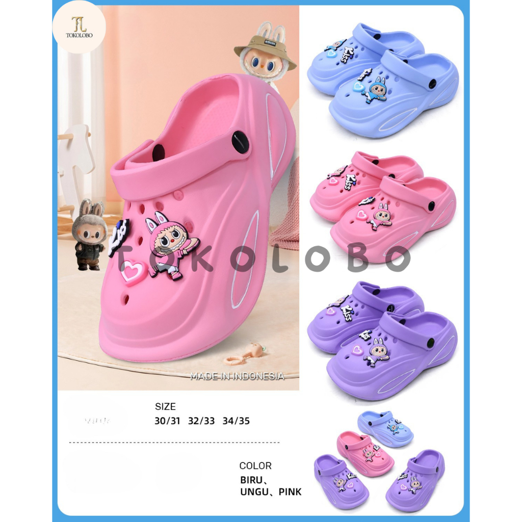 Tokolobo 11.11 LONG KISS CHILDRENS SANDALS สําหรับ GIRLS/BOYS RUBBER BAIM ANTI-SLIP SANDALS 928T-1