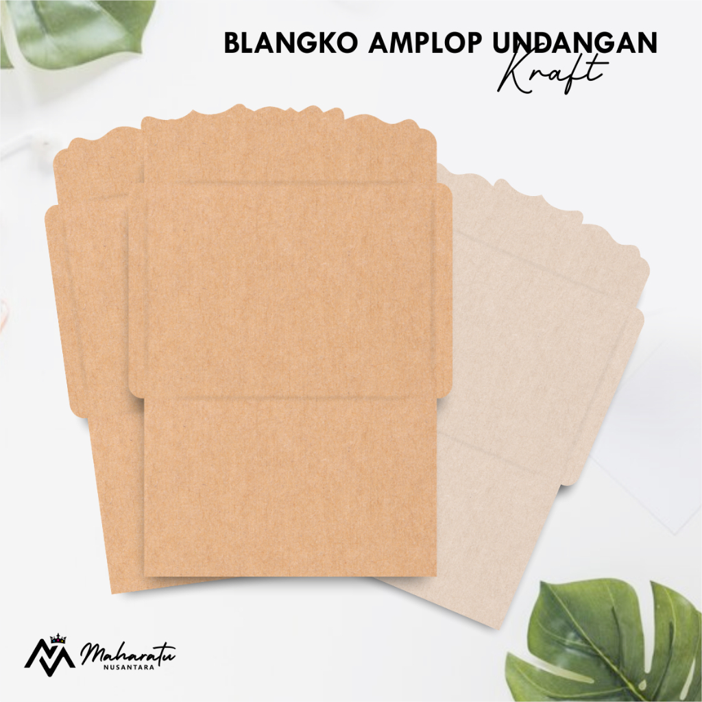[100 ชิ้น] KRAFT ENVELOPE สําหรับ BLANC INVITATIONS - KRAFT ENVELOPE 1 PACk