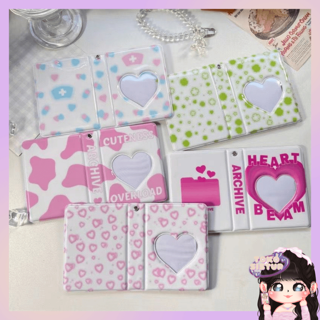 [TS] 36 SLOT LOVELY Y2K KOBUK Idol Photocard Storage Book อัลบั้มรูป 3 นิ้วการ์ตูน PVC Card Holder M