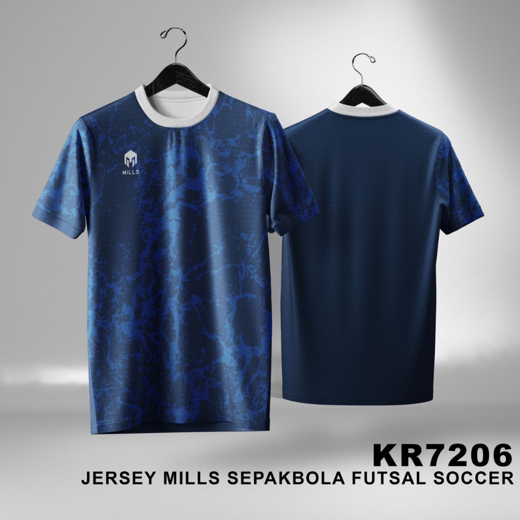 MILLS FOOTBALL FUTSAL SOCCER JERSEY FULLPRINT XS - 6XL