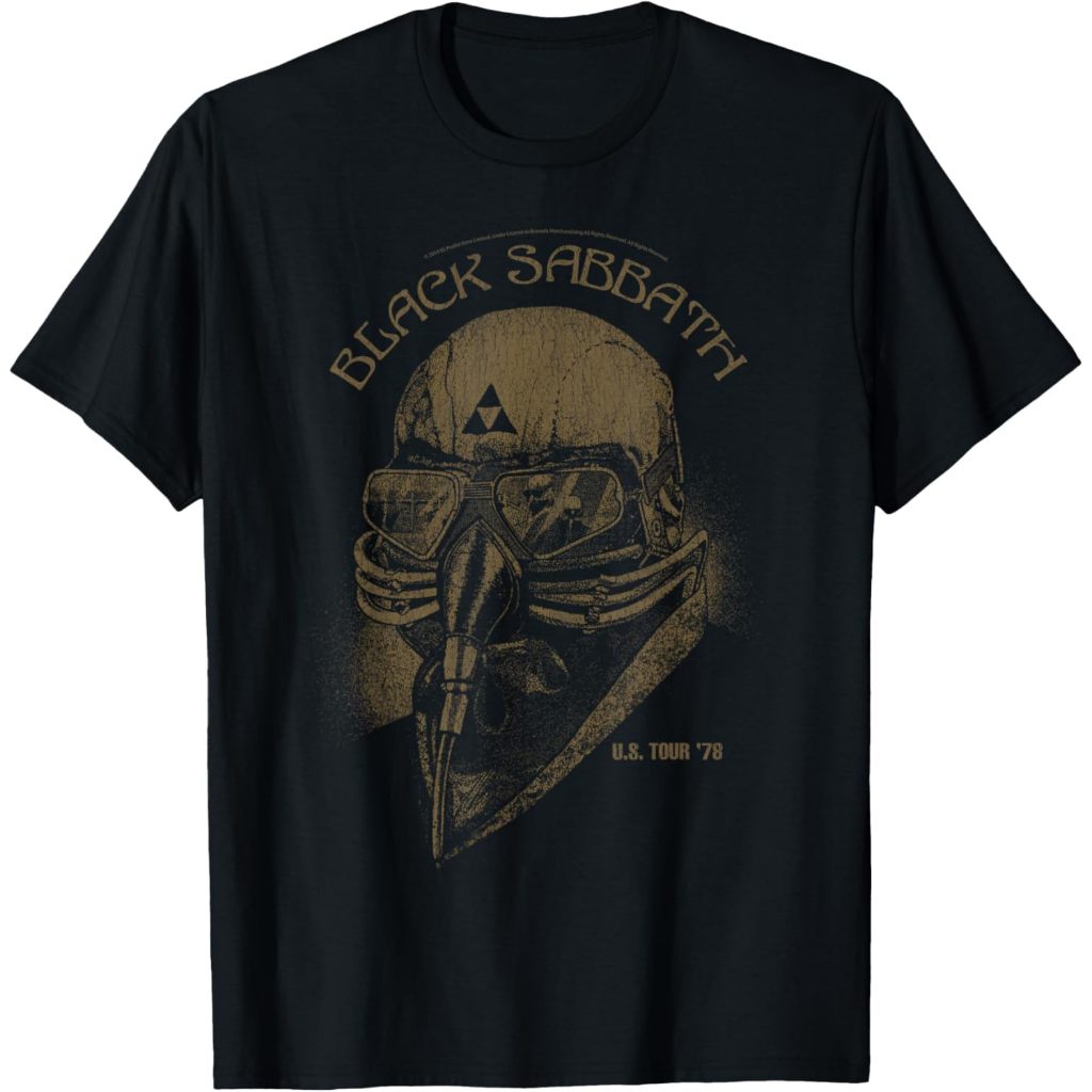 เสื้อยืด Black Sabbath Band Official US Tour 78 เสื้อยืดผ้าฝ้าย Combed 24s: สะดวกสบาย มีสไตล์และคุณภ