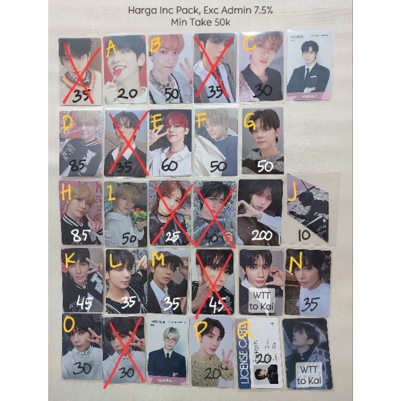 TXT Photocard Tomorrow โดย Together Soobin Yeonjun Beomgyu Taehyung