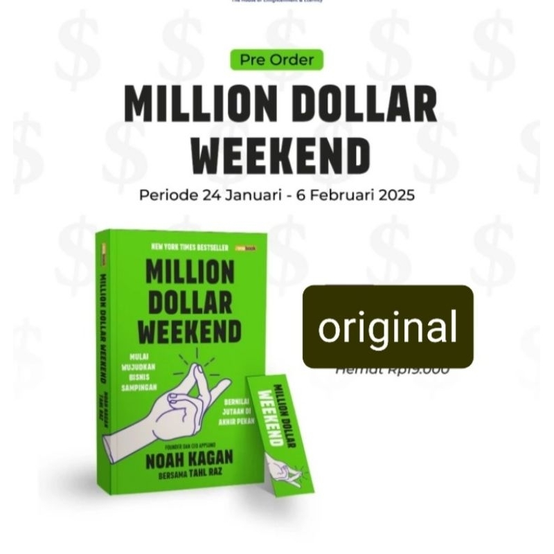 หนังสือ MILLION DOLLAR WEEKEND ดั้งเดิมโดย RENEBOOK PUBLISHER